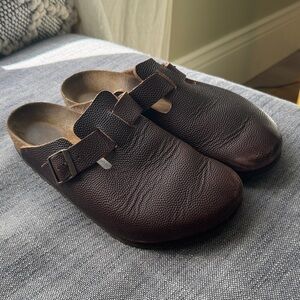 Birkenstock Espresso Horween Leather Men's Boston